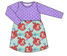 Load image into Gallery viewer, Sea Princess Check Play Dress