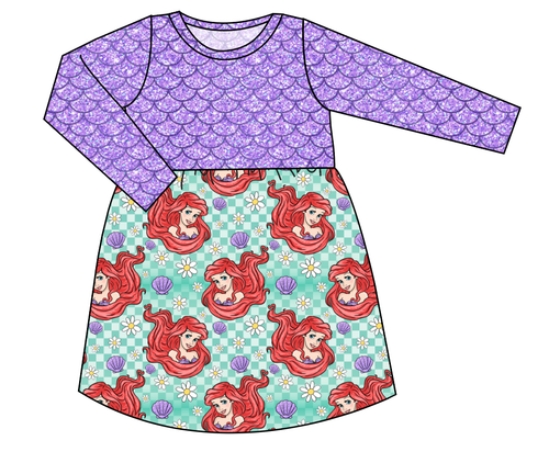 Sea Princess Check Play Dress