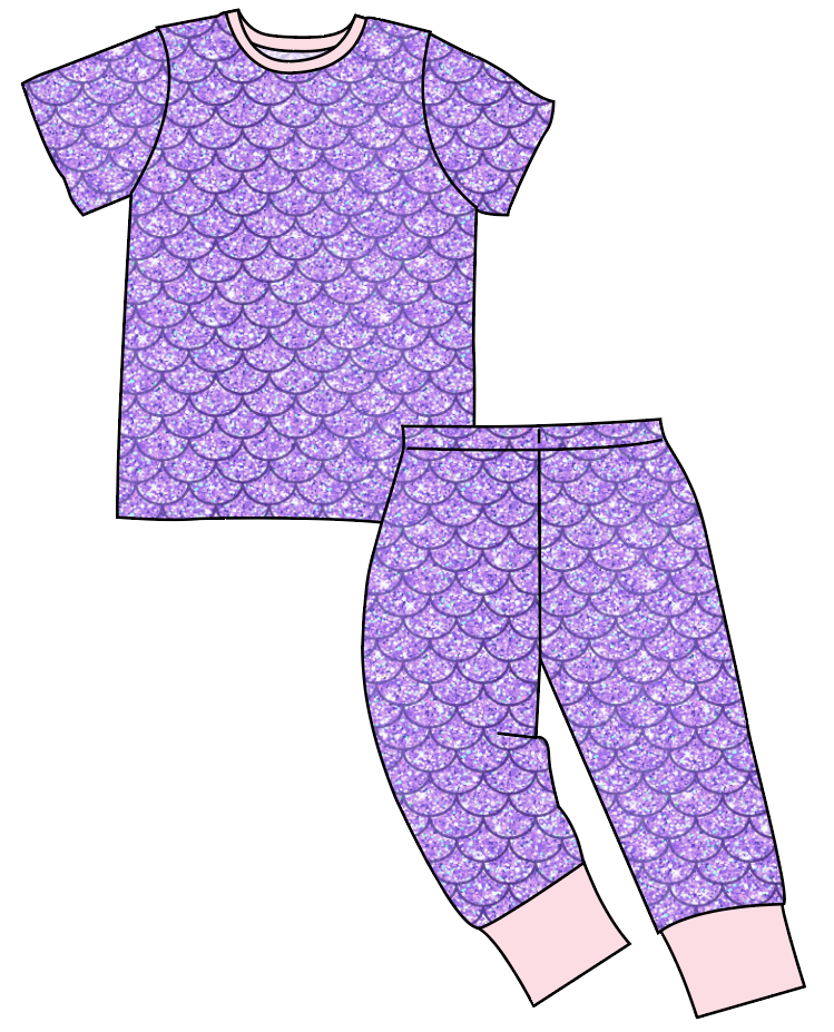 Sea Scales Basic Loungewear Set