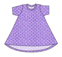 Load image into Gallery viewer, Sea Scales Basic T-Shirt Dress