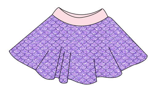 Sea Scales Circle Skirt