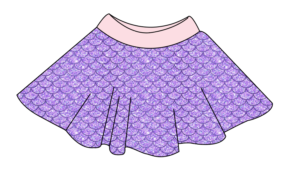 Sea Scales Circle Skirt