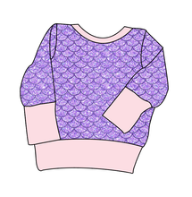 Load image into Gallery viewer, Sea Scales Grow With Me Hoodie (or Crewneck)