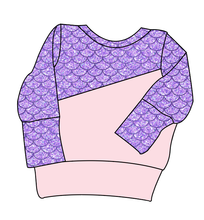 Load image into Gallery viewer, Sea Scales Grow With Me Hoodie (or Crewneck)