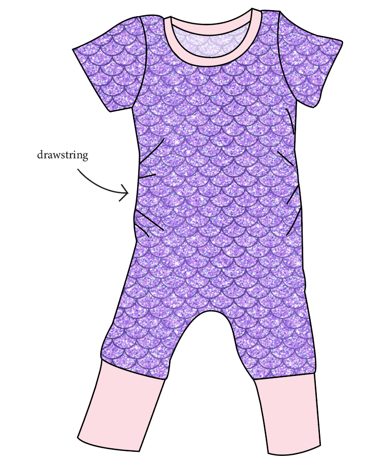 Sea Scales Grow With Me Pants And Shorts Romper