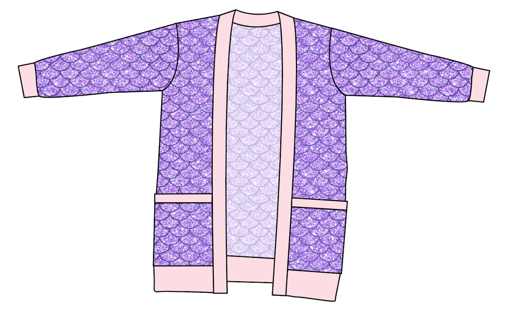 Sea Scales Ladies' Grandpa Cardigan