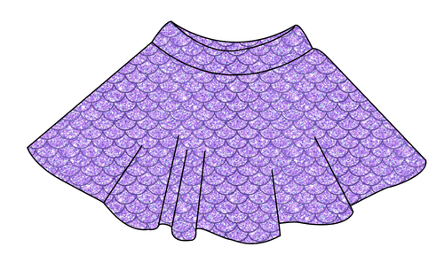 Sea Scales Ladies' Circle Skirt