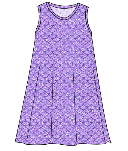 Sea Scales Ladies' Swing Dress