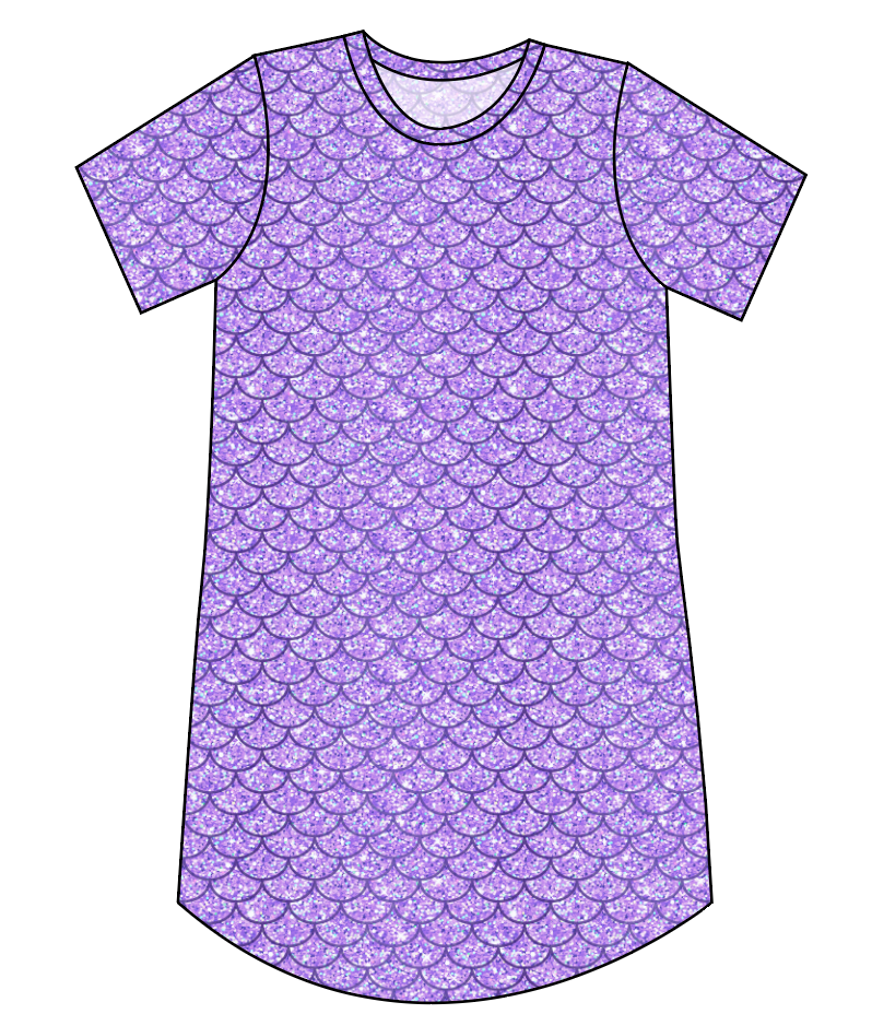 Sea Scales Ladies' T-Shirt Dress