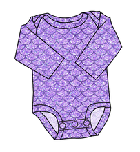 Load image into Gallery viewer, Sea Scales Lap Neck Bodysuit