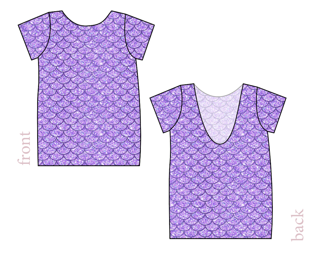 Sea Scales Low Back Ballerina Tee