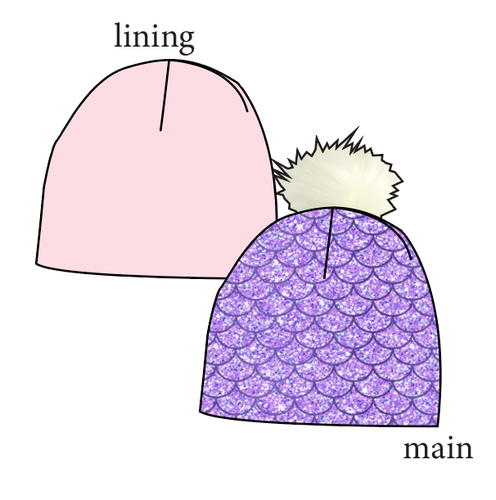 Sea Scales Slouchy Beanie (Reversible!)