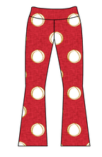 Load image into Gallery viewer, Athletic Prints Magical Mouse Ears Kids Flared Leggings