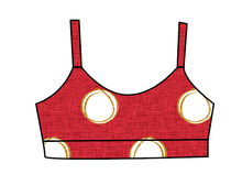 Load image into Gallery viewer, Athletic Prints Magical Mouse Ears Kids Bralette