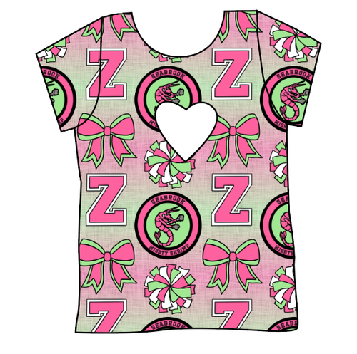 Shrimp Squad Cambria Heart Back Tee