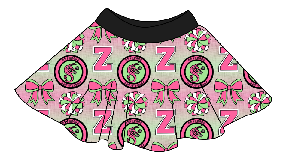 Shrimp Squad Circle Skirt