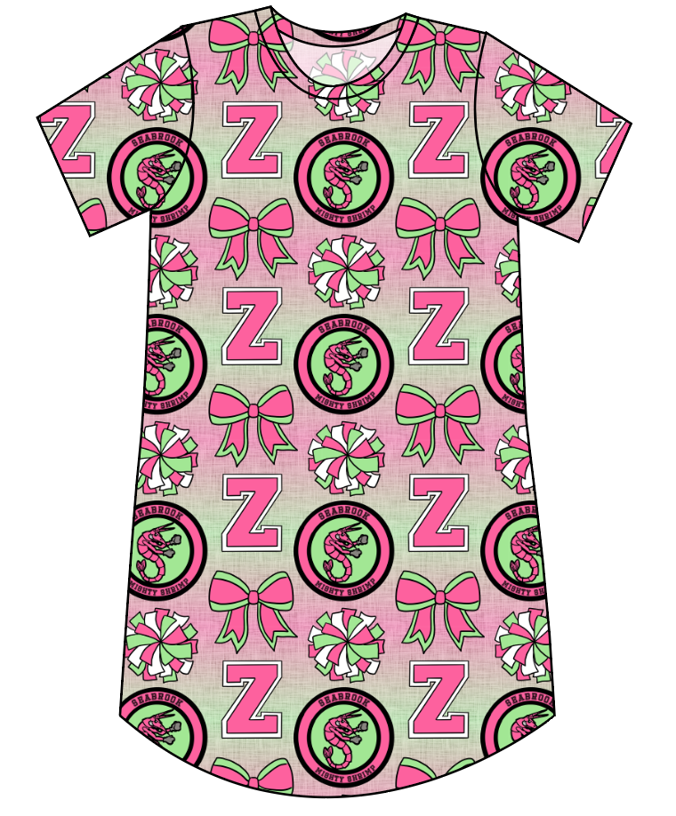 Shrimp Squad Ladies' T-Shirt Dress