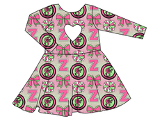 Load image into Gallery viewer, Shrimp Squad Molly Heart Back Twirly Dress