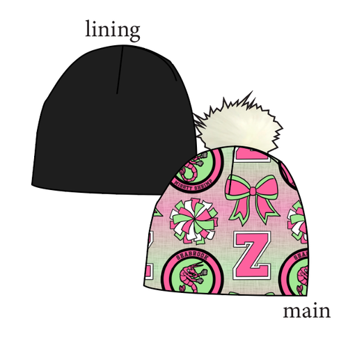 Shrimp Squad Slouchy Beanie (Reversible!)