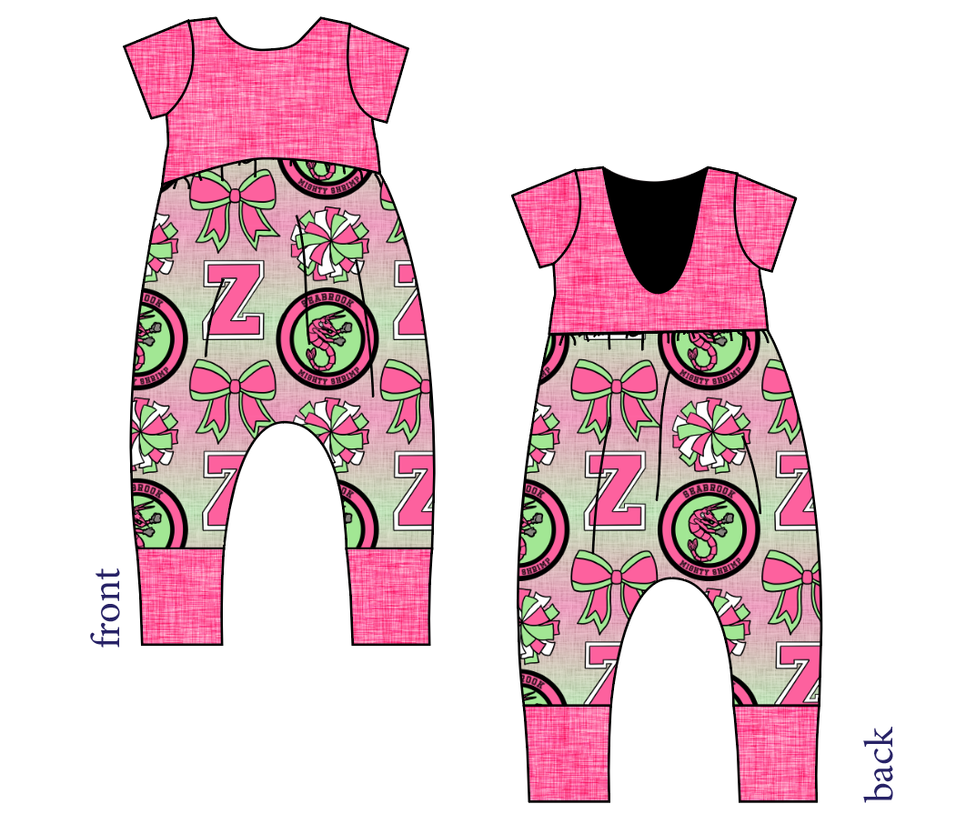 Shrimp Squad Low Back Romper and Bubble Romper