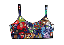 Load image into Gallery viewer, Athletic Prints Magical Mouse Ears Kids Bralette