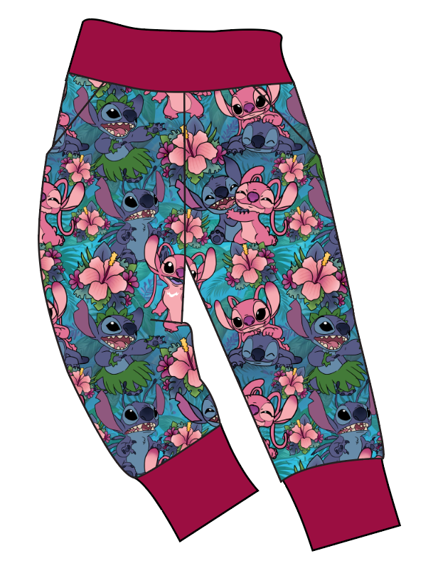 Floral Alien Basic Joggers And Jogger Shorts