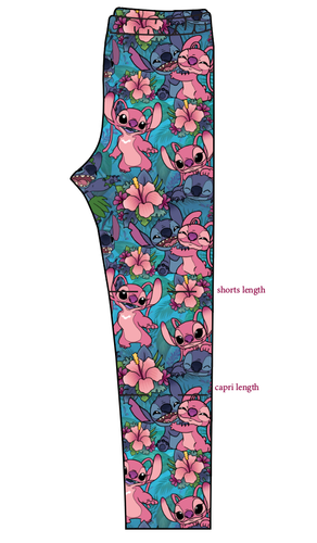 Floral Alien Basic Leggings