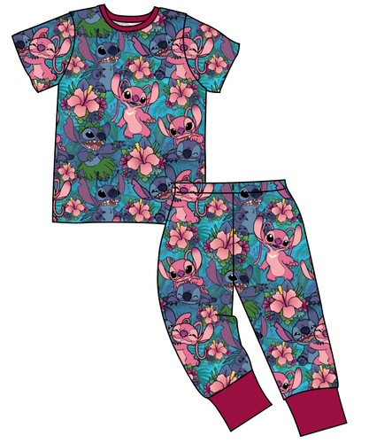 Floral Alien Basic Loungewear Set