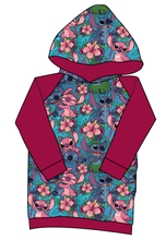 Load image into Gallery viewer, Floral Alien Classic Hoodie (or Crewneck)