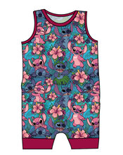 Load image into Gallery viewer, Floral Alien Emmett Pants And Shorts T-Shirt Romper