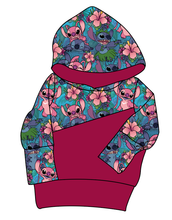 Load image into Gallery viewer, Floral Alien Grow With Me Hoodie (or Crewneck)