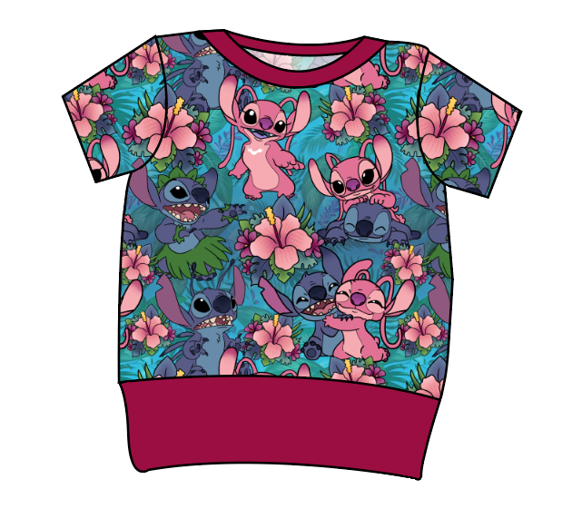 Floral Alien Grow With Me Tee