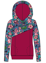 Load image into Gallery viewer, Floral Alien Ladies Hoodie
