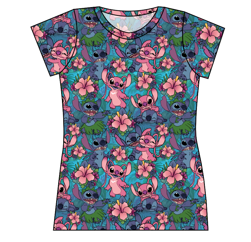 Floral Alien Ladies' Basic Tee