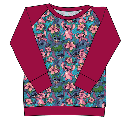 Floral Alien Ladies' Classic Crewneck