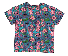 Load image into Gallery viewer, Floral Alien Ladies&#39; Oversized Tee