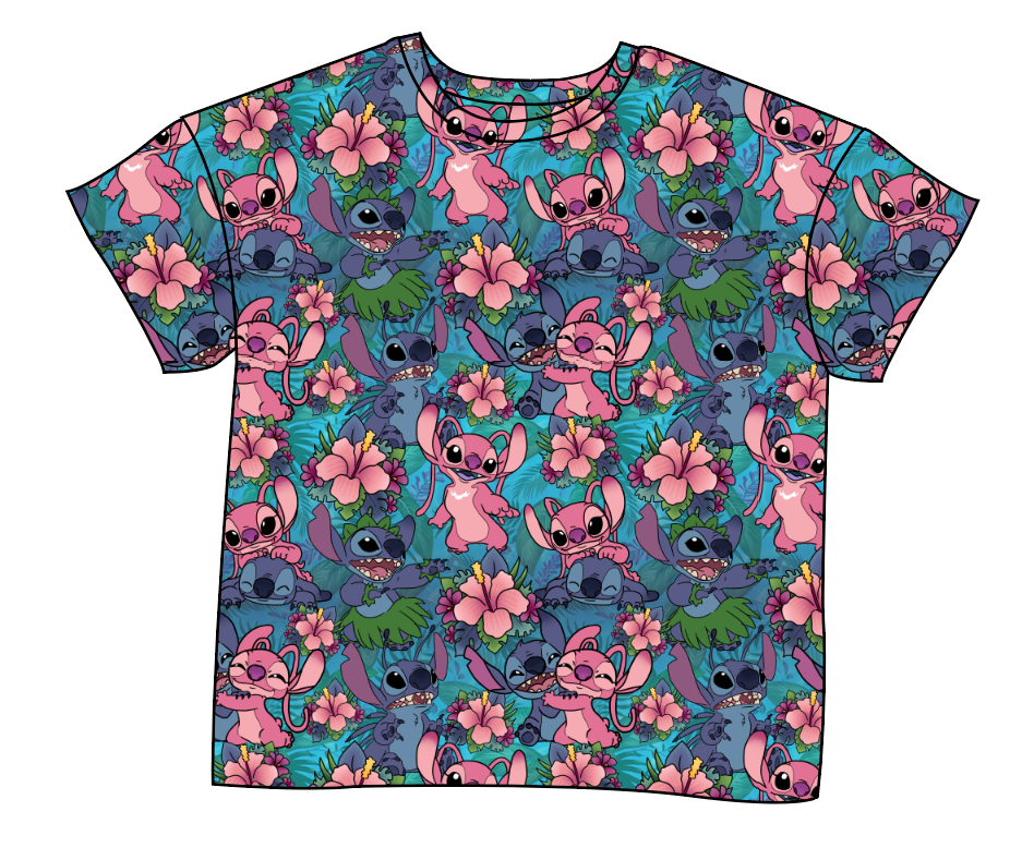 Floral Alien Ladies' Oversized Tee