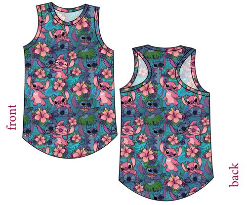 Floral Alien Ladies' Summer Tank