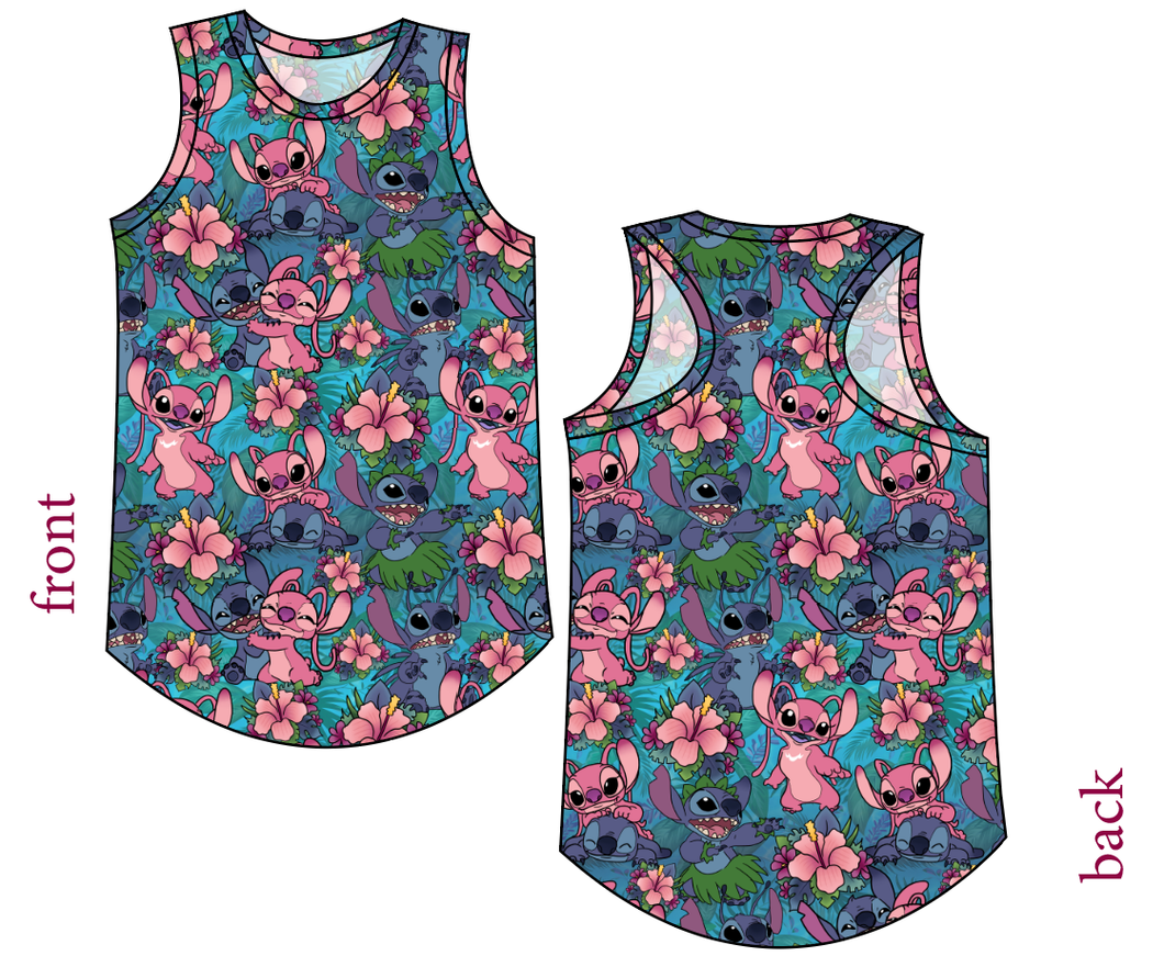 Floral Alien Ladies' Summer Tank
