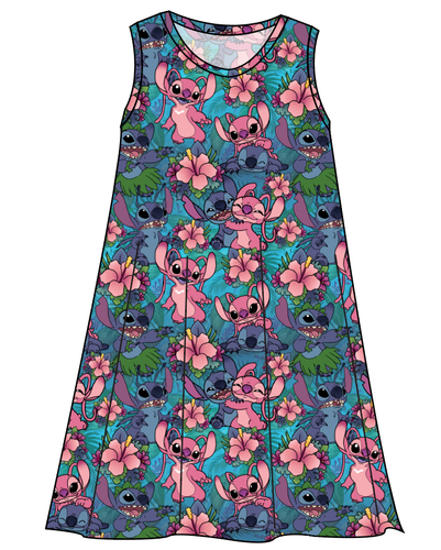 Floral Alien Ladies' Swing Dress