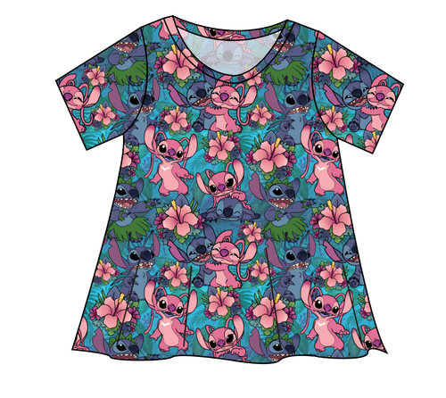 Floral Alien Ladies' Swing Tee