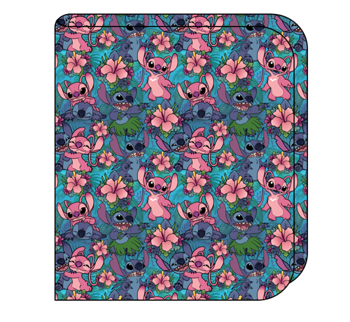 Floral Alien Swaddle Blanket