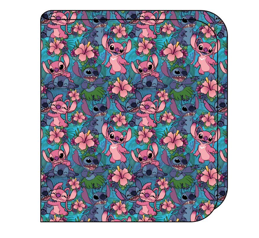 Floral Alien Swaddle Blanket