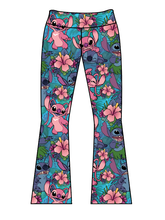 Load image into Gallery viewer, Athletic Prints Magical Mouse Ears Kids Flared Leggings