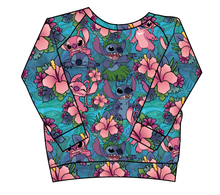 Load image into Gallery viewer, Floral Alien Classic Hoodie (or Crewneck)
