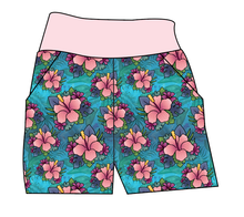 Load image into Gallery viewer, Hawaiian Floral Basic Joggers And Jogger Shorts