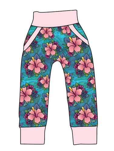 Hawaiian Floral Beanpole Pants And Shorts