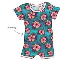 Load image into Gallery viewer, Hawaiian Floral Grow With Me Pants And Shorts Romper