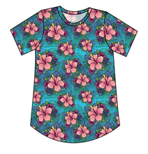Load image into Gallery viewer, Hawaiian Floral Kids&#39; Relaxed Tee
