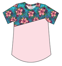 Load image into Gallery viewer, Hawaiian Floral Kids&#39; Relaxed Tee